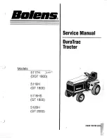 Preview for 1 page of Bolens DuraTrac 5117H Service Manual