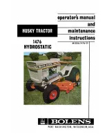 Bolens Husky 1476 Operator'S Manual preview