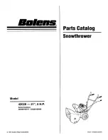 Bolens SNOW THROWER 42028 Parts Catalog preview