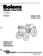 Bolens TX1502 Safety And Operation Instructions preview