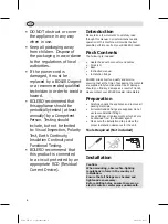 Preview for 4 page of BOLERO FS398 Instruction Manual