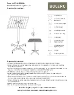 BOLERO U427 Assembly Instructions Manual предпросмотр