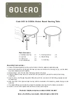 Предварительный просмотр 1 страницы BOLERO U431 Assembly Instructions Manual