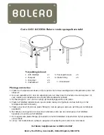 Предварительный просмотр 2 страницы BOLERO U431 Assembly Instructions Manual