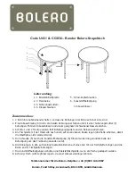 Предварительный просмотр 4 страницы BOLERO U431 Assembly Instructions Manual