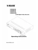 Preview for 1 page of Bolide SVR9004HD Operating Instructions Manual