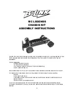 Preview for 1 page of Bolink R/C LEGENDS Assembly Instructions Manual