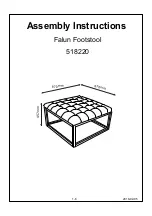 Предварительный просмотр 1 страницы BoLiving Falun 518220 Assembly Instructions Manual