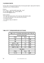 Preview for 22 page of Bolondi XC 061-AAM.04 Operating And Maintenance