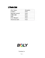 Предварительный просмотр 17 страницы Boly Media SG570-BW User Manual