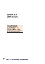 Предварительный просмотр 1 страницы Bolymin BEGV643A Series User Manual