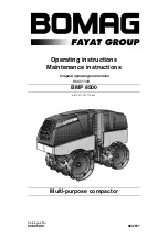 Bomag BMP 8500 Operating And Maintenance Instructions Manual preview