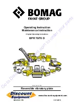 Предварительный просмотр 1 страницы Bomag BPR 70/70 D Operating And Maintenance Instructions Manual