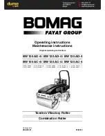 Bomag BW 100 AC-4 Operating Instructions Manual preview