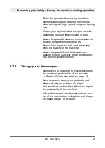 Preview for 45 page of Bomag BW 100 AD-5 Operating & Maintenance Instructions