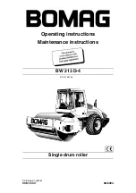 Preview for 1 page of Bomag BW 213 D-4 Operating Instructions, Maintenance Instructions