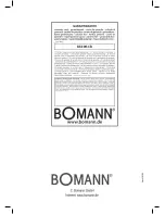 Предварительный просмотр 62 страницы BOMANN BS 9018 CB Instruction Manual