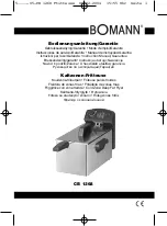 BOMANN CB 1268 Instruction Manual & Guarantee preview