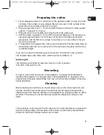 Предварительный просмотр 21 страницы BOMANN CB 136 Instruction Manual