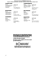 Preview for 94 page of BOMANN CB 593 Instruction Manual