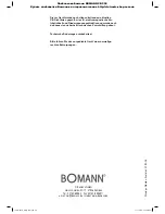 Предварительный просмотр 44 страницы BOMANN CB 594 Instruction Manual