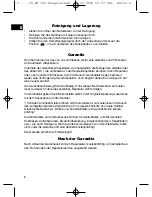 Preview for 6 page of BOMANN CB 740 Instruction Manual & Guarantee