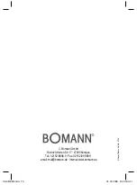 Preview for 70 page of BOMANN CB 839 Instruction Manual