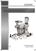 BOMANN Cook & Mix KM 379 CB Instruction Manual preview