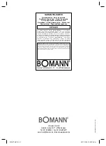 Preview for 42 page of BOMANN DB 766 CB Instruction Manual & Guarantee