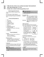 Предварительный просмотр 6 страницы BOMANN DBS 792 CB Instruction Manual