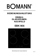 BOMANN EBK 956 Operating Instructions Manual предпросмотр