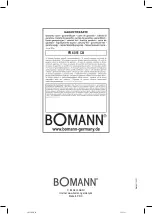 Предварительный просмотр 58 страницы BOMANN FR 6051 CB Instruction Manual