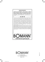 Preview for 54 page of BOMANN HL 1097 CB Instruction Manua