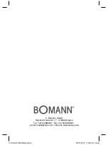 Preview for 52 page of BOMANN KA 165 CB Instruction Manual & Guarantee