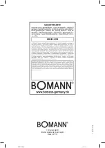 Предварительный просмотр 64 страницы BOMANN KB 6012 CB Instruction Manual