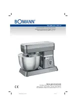 BOMANN KM 398 CB Instruction Manual preview