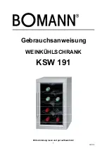 Preview for 1 page of BOMANN KSW 191 User Manual