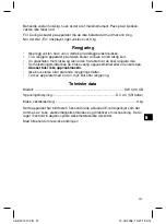 Preview for 41 page of BOMANN KW 1413 CB Instruction Manual & Guarantee