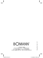 Preview for 72 page of BOMANN KW 1413 CB Instruction Manual & Guarantee