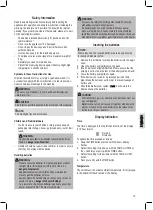 Preview for 19 page of BOMANN KW 1421 CB Instruction Manual