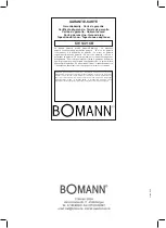 Preview for 32 page of BOMANN KW 1421 CB Instruction Manual