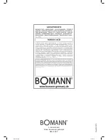 Preview for 50 page of BOMANN MW 6014 CB Instruction Manual