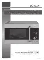 BOMANN MWG 1228 CB Instruction Manual & Guarantee preview