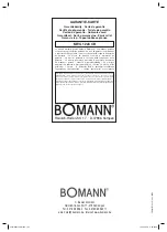 Предварительный просмотр 100 страницы BOMANN MWG 1228 CB Instruction Manual & Guarantee