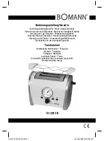 Предварительный просмотр 1 страницы BOMANN TA 1333 CB Instruction Manual & Guarantee