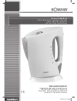 BOMANN WK 1502 CB Instruction Manual preview