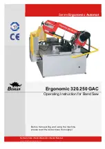 Preview for 1 page of Bomar Ergonomic 320.250 GAC Operating Instruction