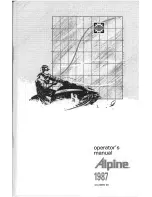 BOMBARDIER Alpine 1987 Operator'S Manual preview