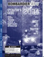 Preview for 1 page of BOMBARDIER Quest Max 2004 Operator'S Manual