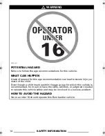 Preview for 16 page of BOMBARDIER Quest Max 2004 Operator'S Manual